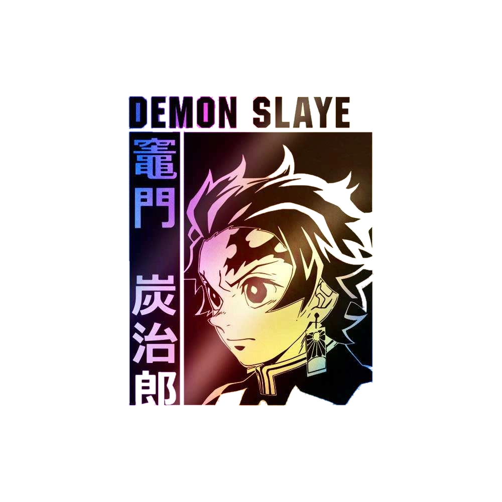 Demon Slayer Tanjro Holographic Sticker
